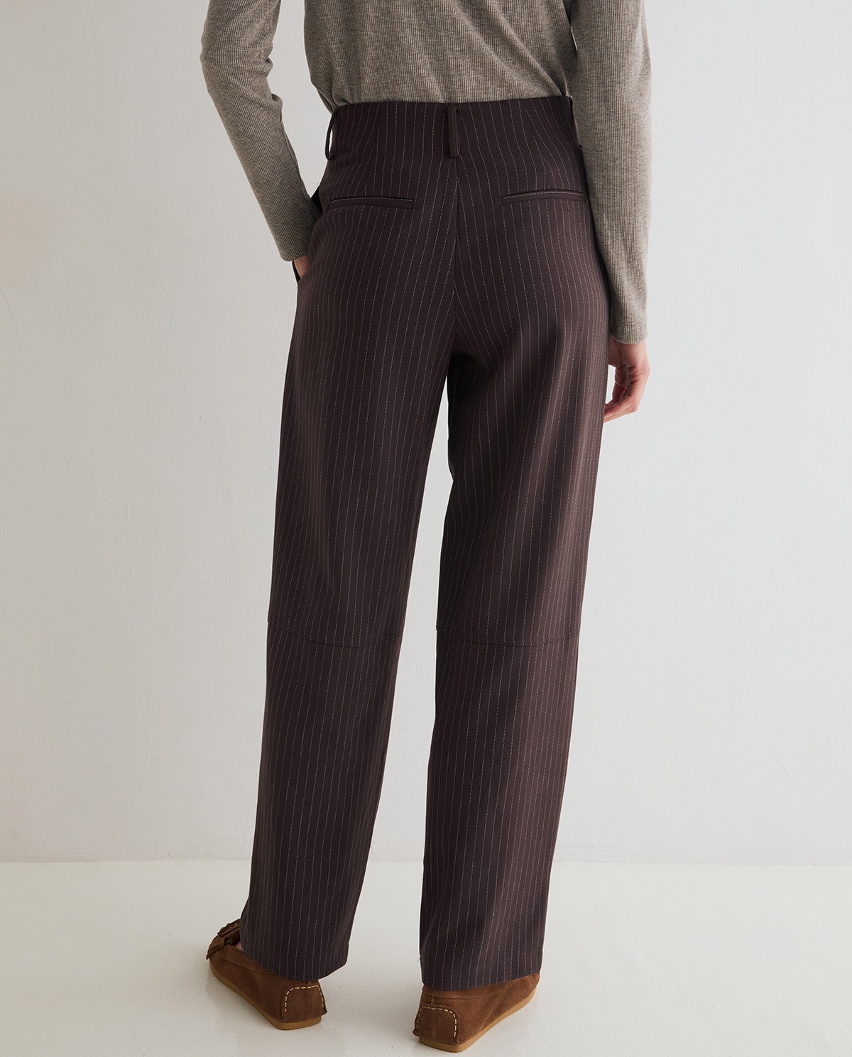 PANTALONES RECTOS RAYA DIPLOMÁTICA YERSE - Imagen 5