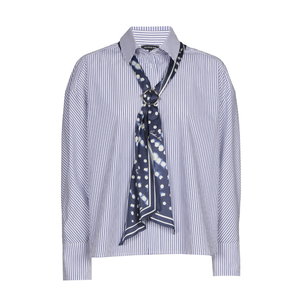 Blusa de algodón con lazo CAROLINE BISS - Imagen 3