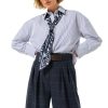 Blusa de algodón con lazo CAROLINE BISS - Thumbnail Image 1