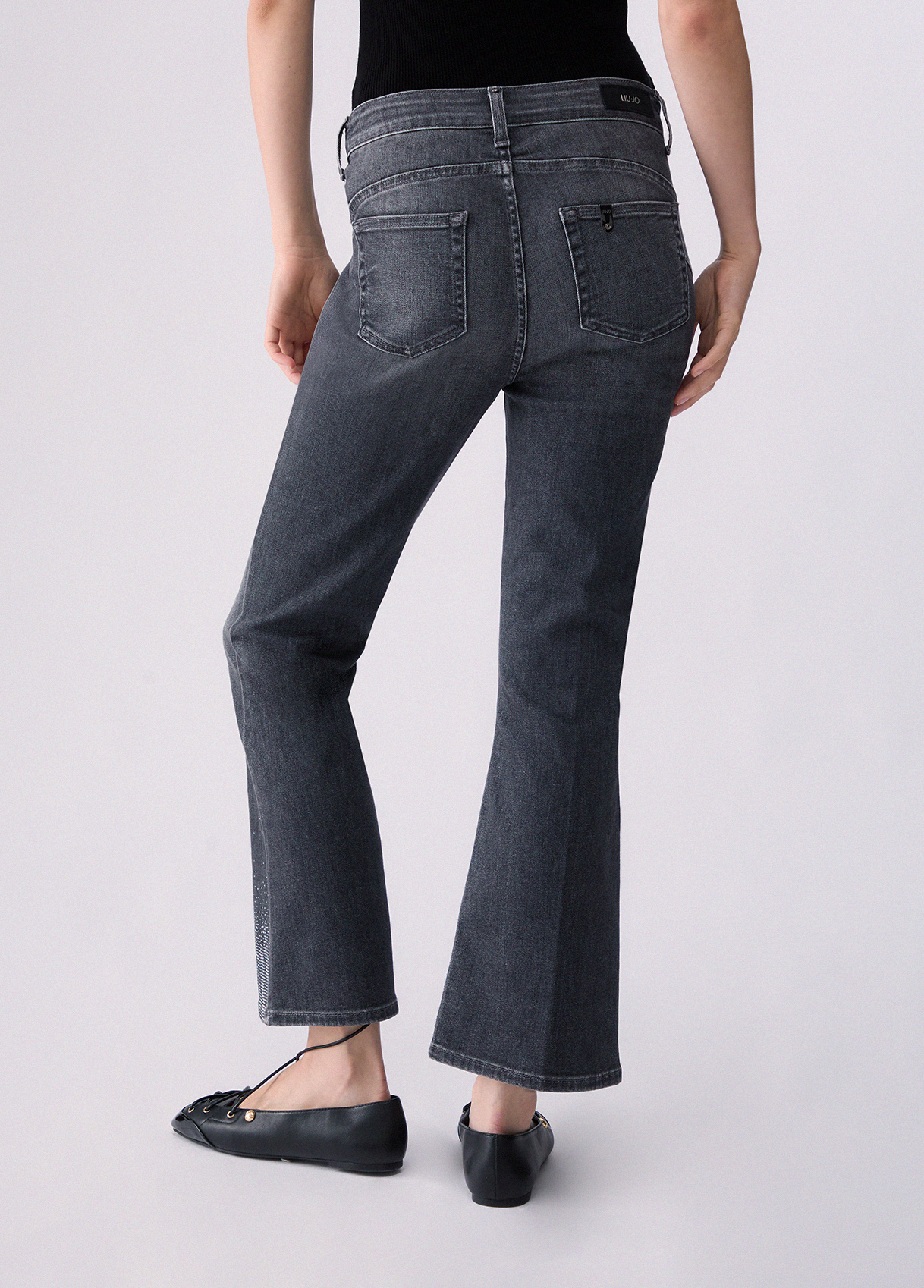 Vaqueros bootcut con strass LIUJO JEANS - Imagen 3
