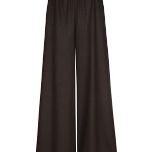 Pantalones palazzo de franela con cintura elástica CAROLINE BISS