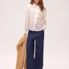 ALLURE WHITE - Camisa gasa textura color blanco MIOH - Thumbnail Image 2