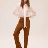 ALLURE WHITE - Camisa gasa textura color blanco MIOH - Thumbnail Image 3