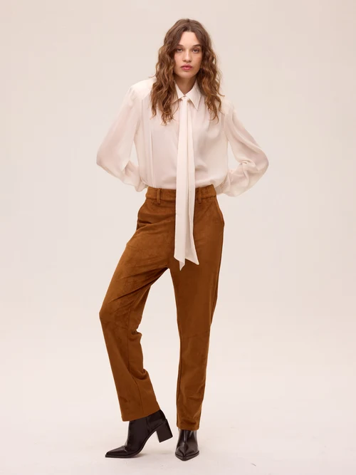ALLURE WHITE - Camisa gasa textura color blanco MIOH - Imagen 3