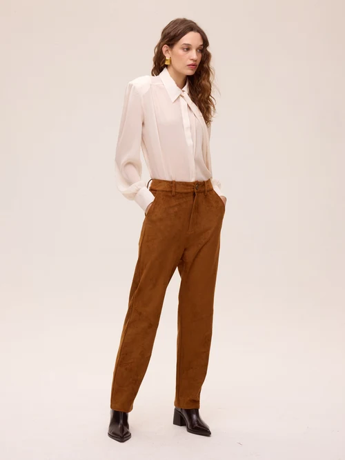 ALLURE WHITE - Camisa gasa textura color blanco MIOH - Imagen 4