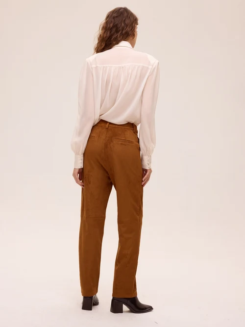 ALLURE WHITE - Camisa gasa textura color blanco MIOH - Imagen 5