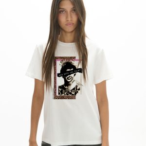 Camiseta blanca estampada LOLA CASADEMUNT