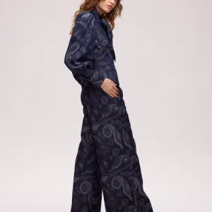 EARTH DENIM PANT - Pantalón vaquero wide leg MIOH
