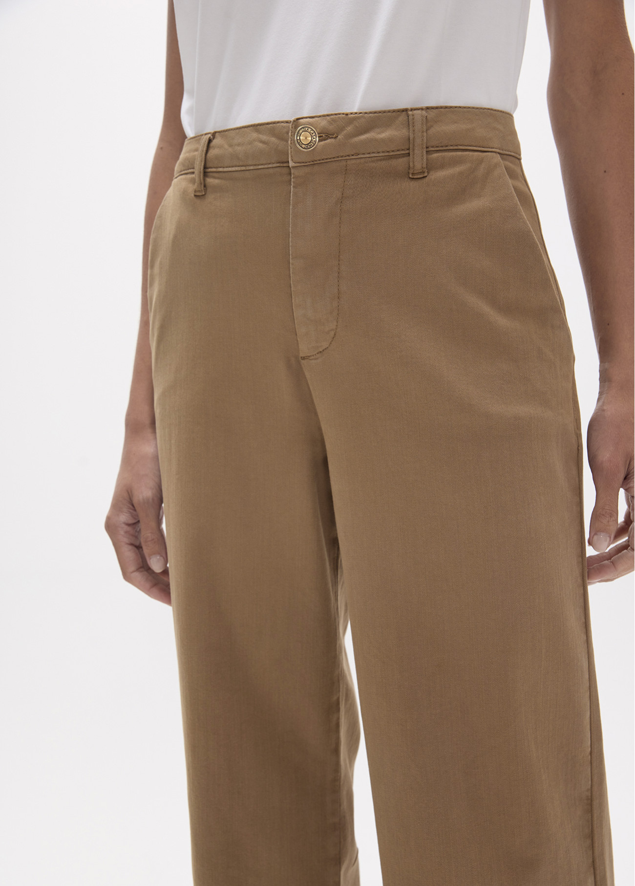 Pantalón largo recto de sarga LOLA CASADEMUNT - Imagen 2