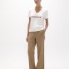 Pantalón largo recto de sarga LOLA CASADEMUNT - Thumbnail Image 1