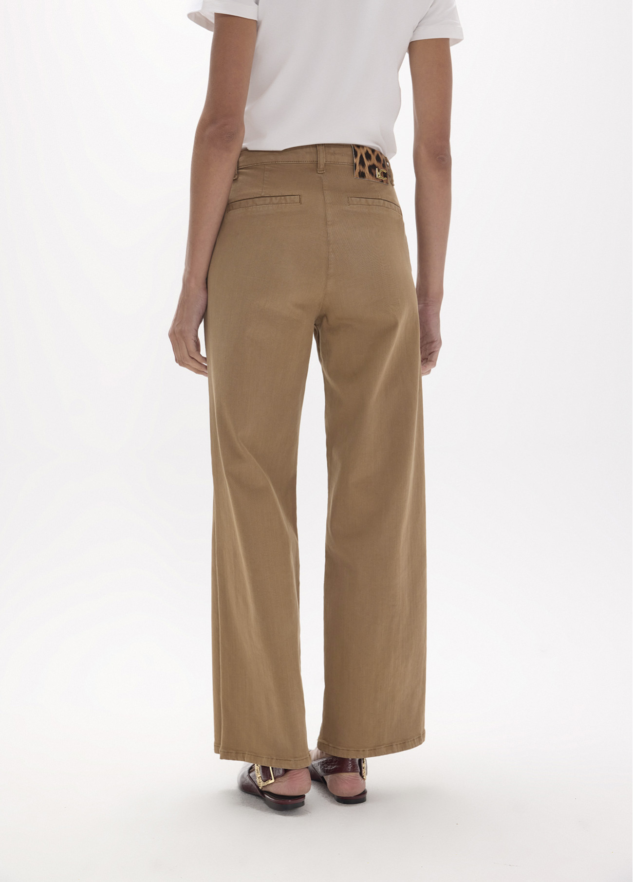 Pantalón largo recto de sarga LOLA CASADEMUNT - Imagen 4