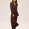 SUMMIT BROWN - Vestido amplio gasa lunares marrón MIOH - Thumbnail Image 1