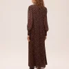 SUMMIT BROWN - Vestido amplio gasa lunares marrón MIOH - Thumbnail Image 5